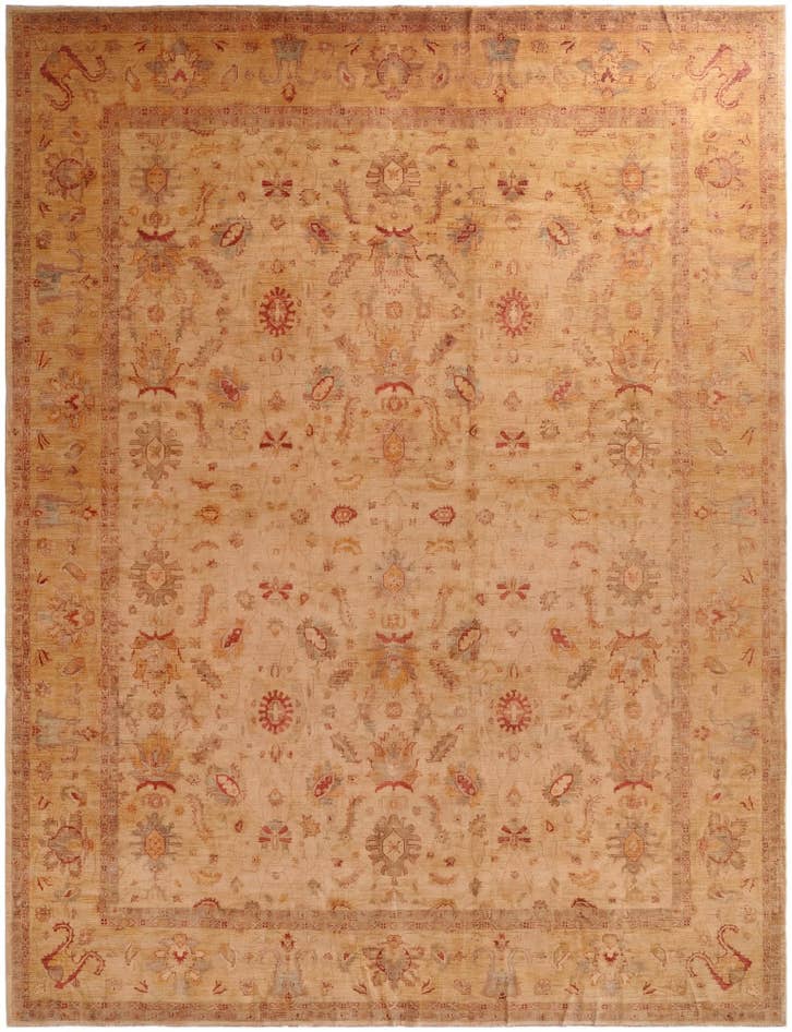 Detail image of 13' 9 x 17' 8 Hand Knotted Farahan Wool Rug
