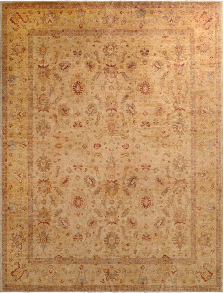 Detail image of 13' 9 x 17' 8 Hand Knotted Farahan Wool Rug