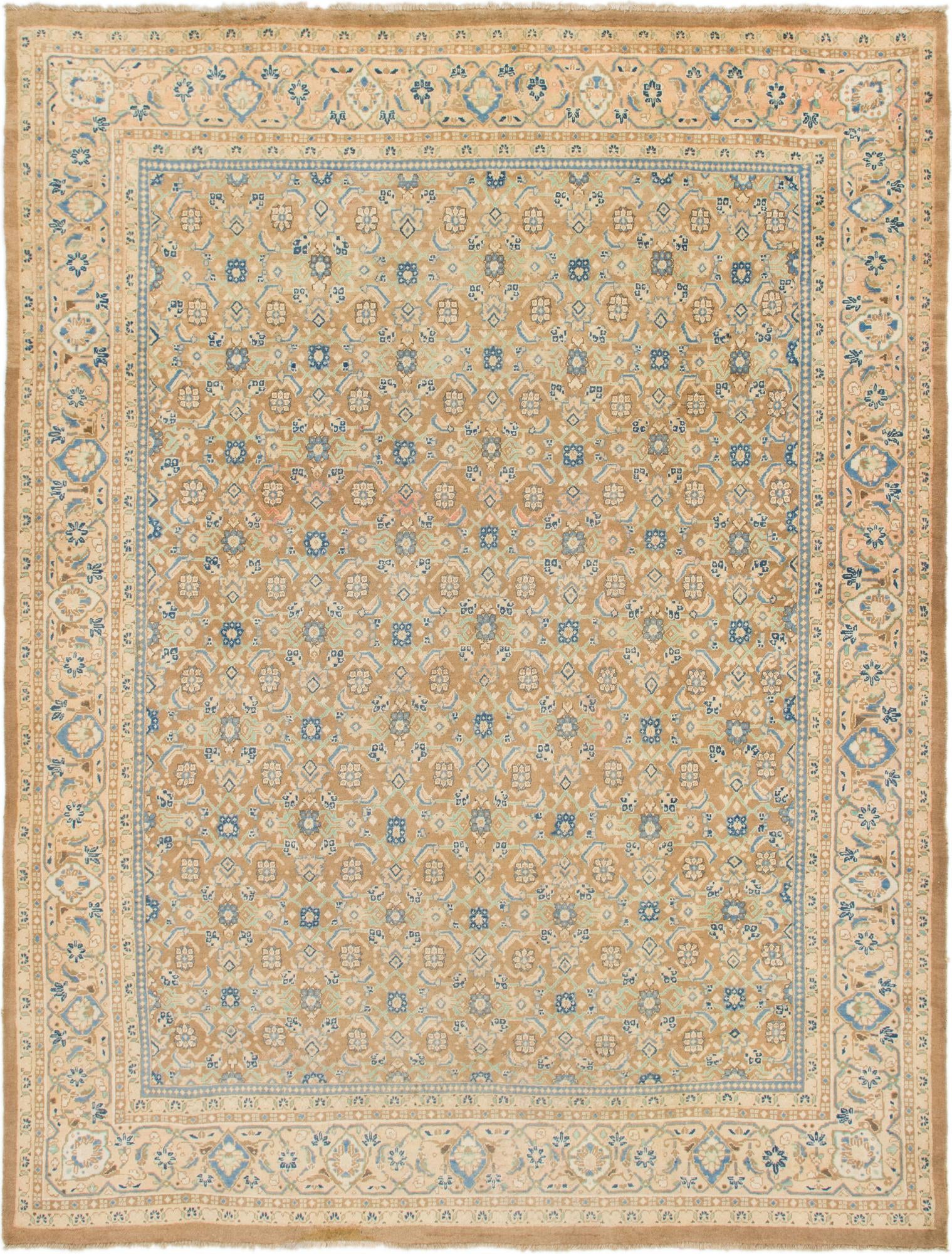 10' x 13' 2 Hand Knotted Farahan Persian Wool Rug