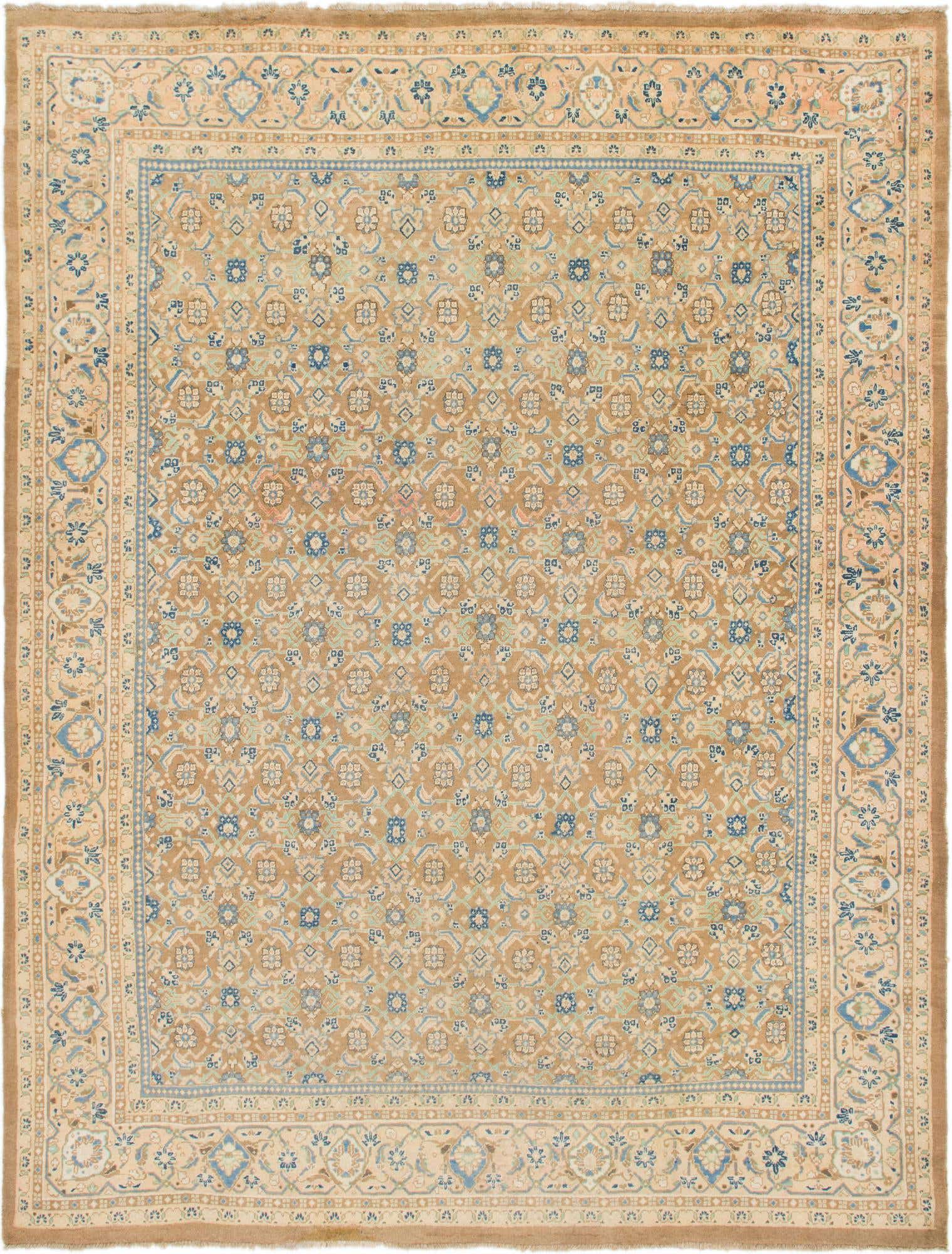 10' x 13' 2 Hand Knotted Farahan Persian Wool Rug