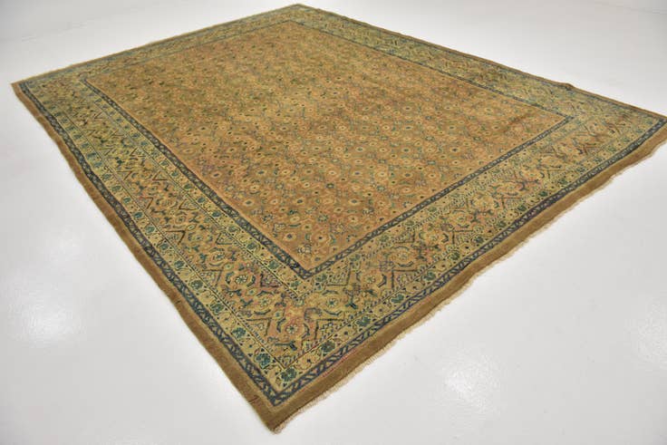 Detail image of 9' 9 x 13' 2 Hand Knotted Farahan Persian Wool Rug