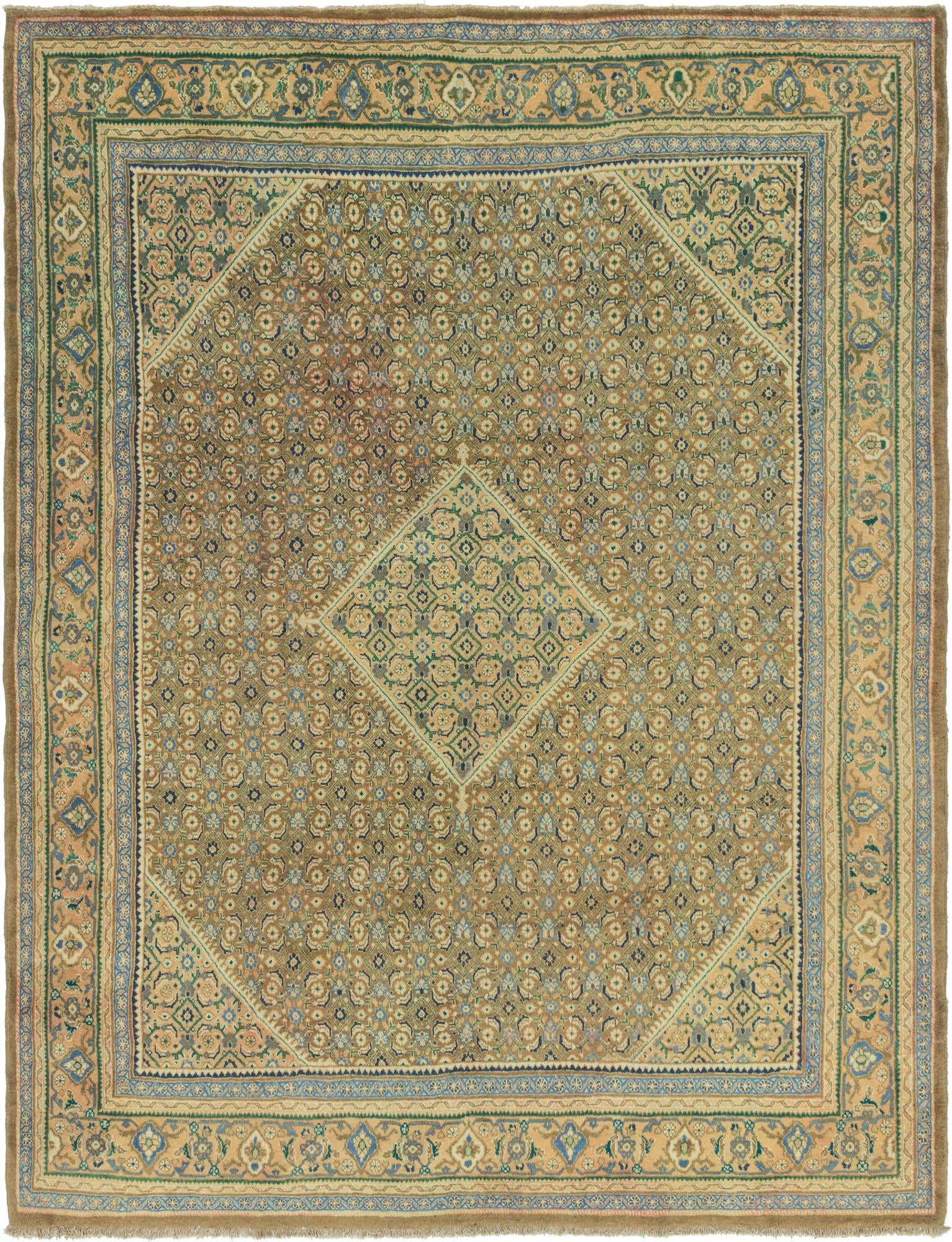 10' x 12' 10 Hand Knotted Farahan Persian Wool Rug