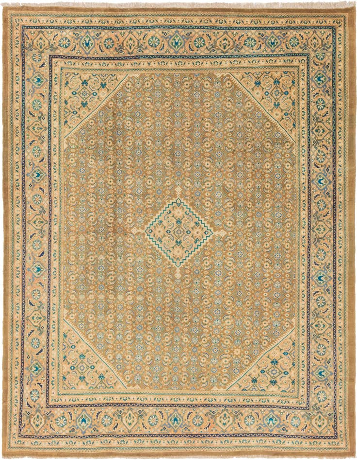 Detail image of 9' 10 x 13' 2 Hand Knotted Farahan Persian Wool Rug