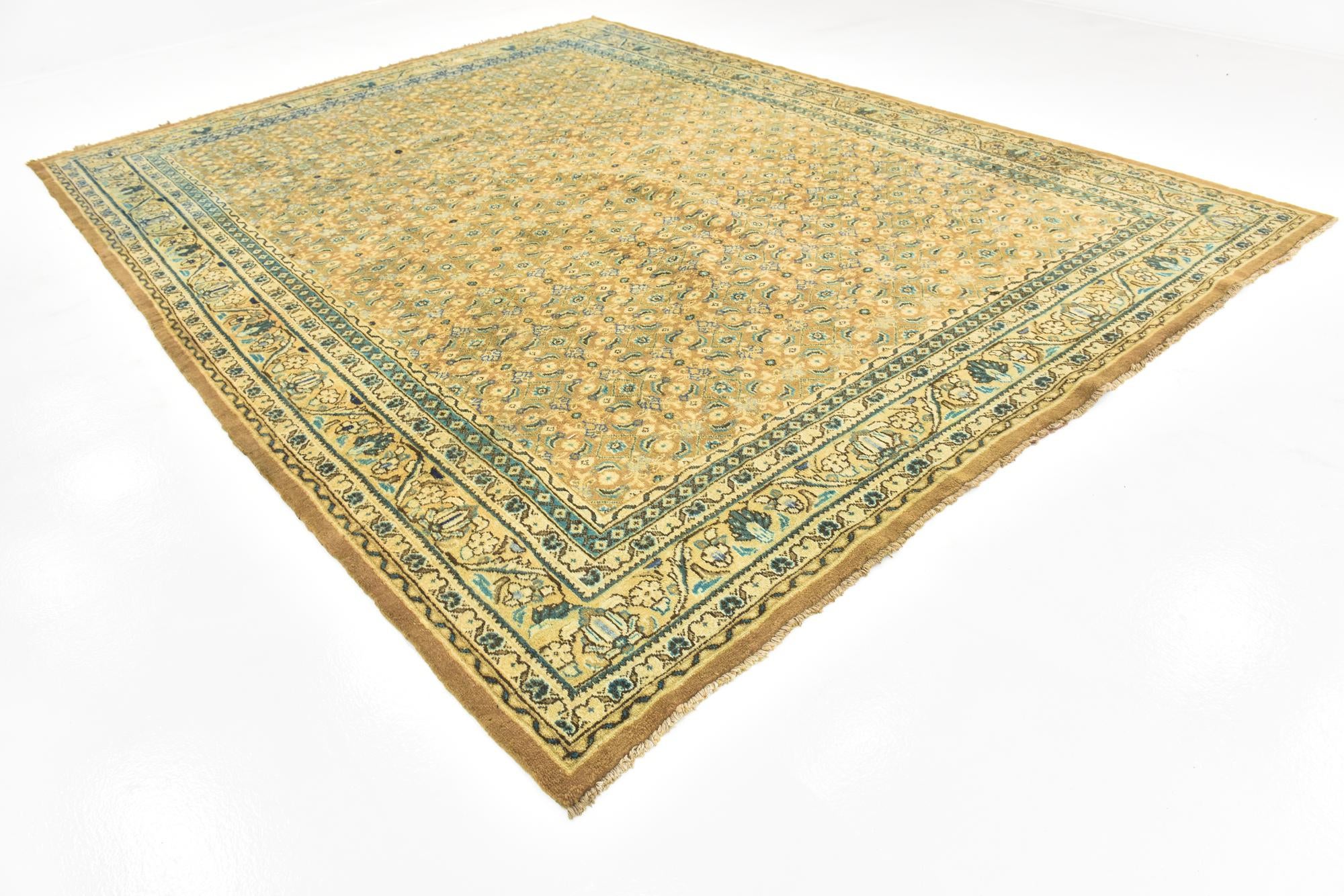 315cm x 420cm anudado a mano Farahan Alfombra Persa Lana