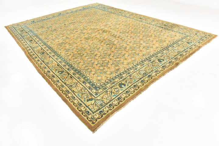 10' 4 x 13' 10 Hand Knotted Farahan Persian Wool Rug