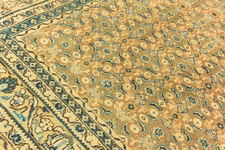 Detail image of 10' 4 x 13' 10 Hand Knotted Farahan Persian Wool Rug