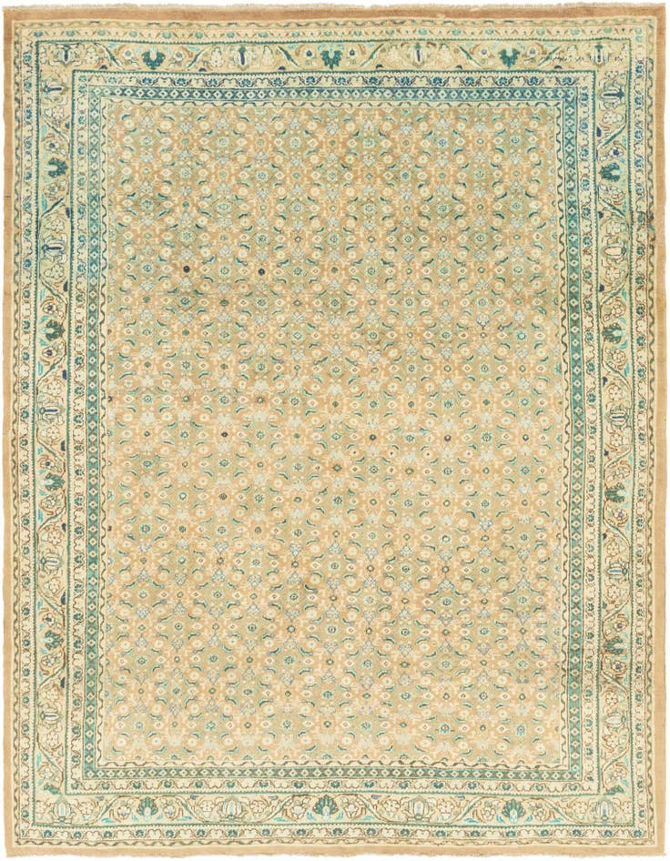 Detail image of 10' 4 x 13' 10 Hand Knotted Farahan Persian Wool Rug