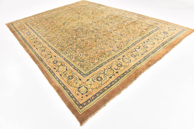 Detail image of 9' 9 x 13' Hand Knotted Farahan Persian Wool Rug