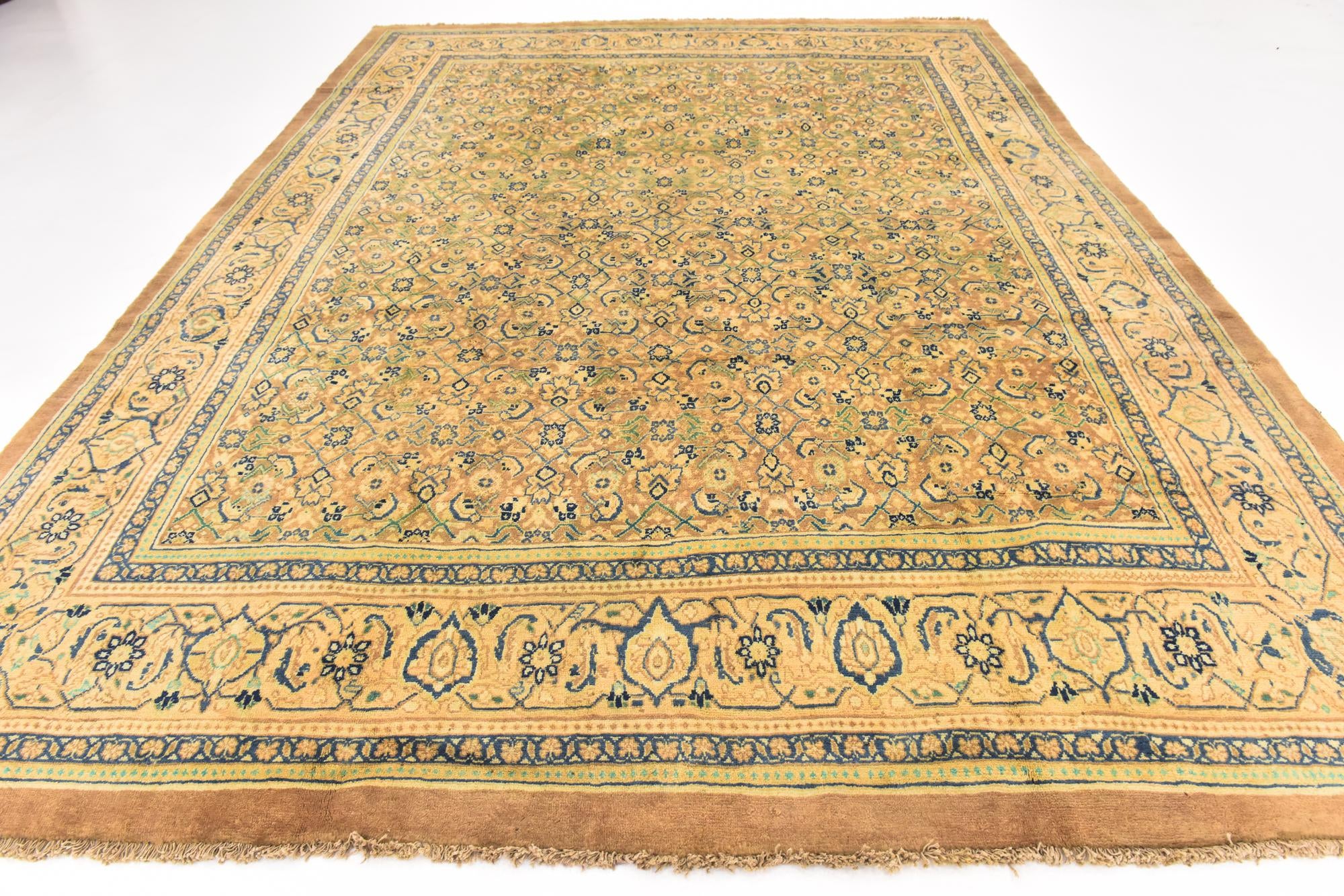 295cm x 395cm anudado a mano Farahan Alfombra Persa Lana