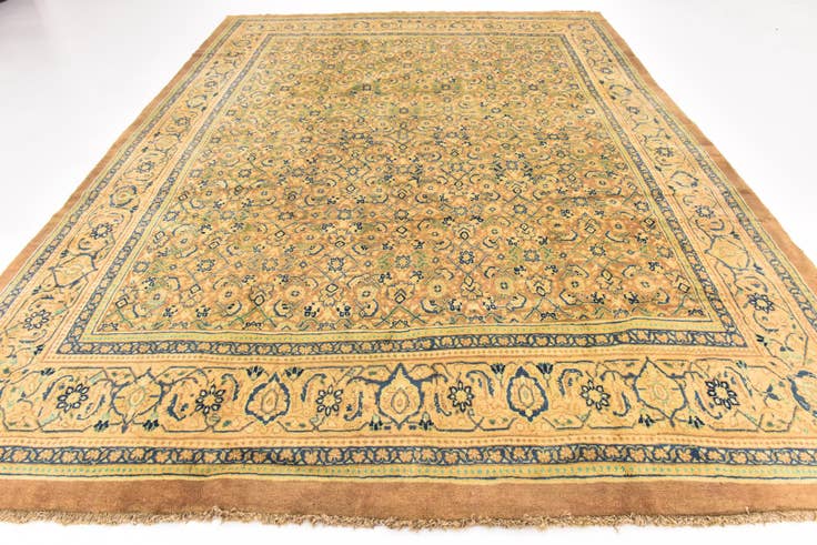 Detail image of 9' 9 x 13' Hand Knotted Farahan Persian Wool Rug