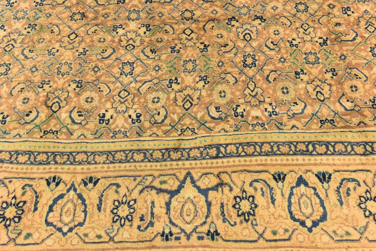 Detail image of 9' 9 x 13' Hand Knotted Farahan Persian Wool Rug