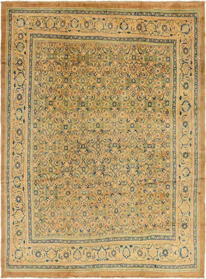 9' 9 x 13' Hand Knotted Farahan Persian Wool Rug