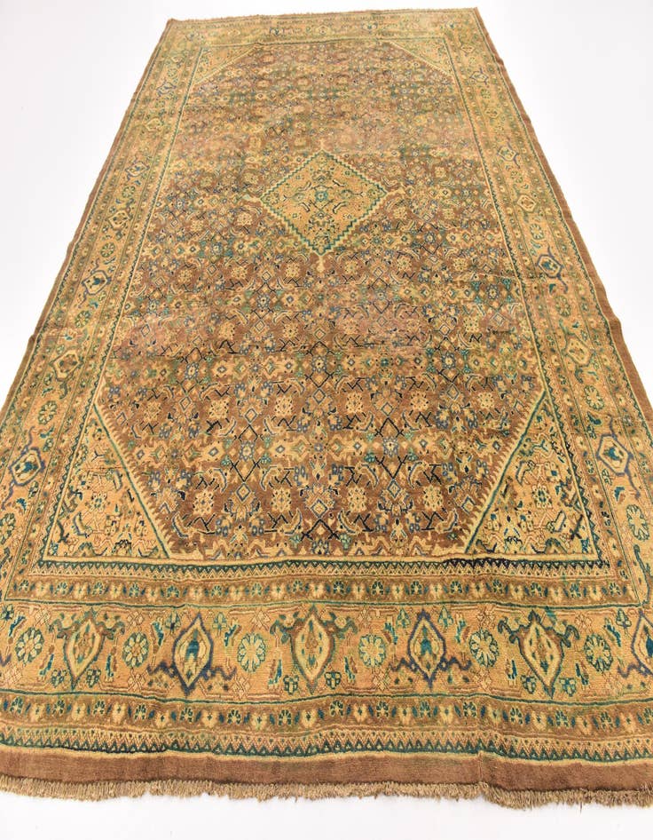 Detail image of 10' x 13' Hand Knotted Farahan Persian Wool Rug