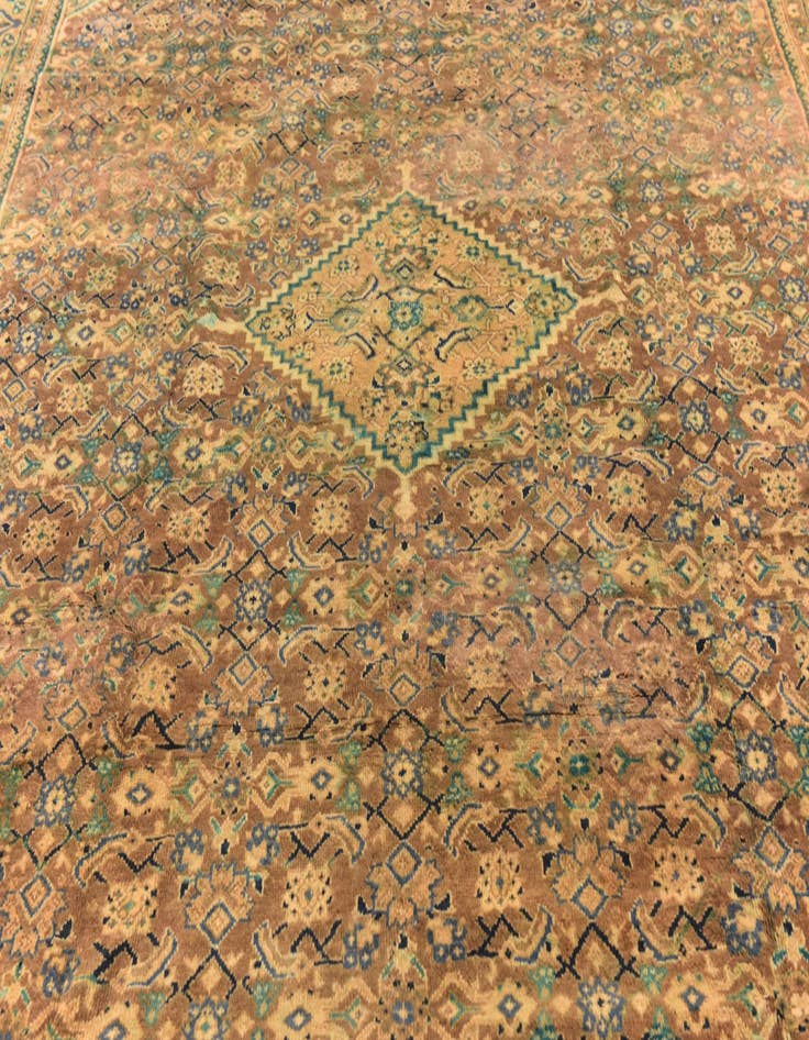 Detail image of 10' x 13' Hand Knotted Farahan Persian Wool Rug