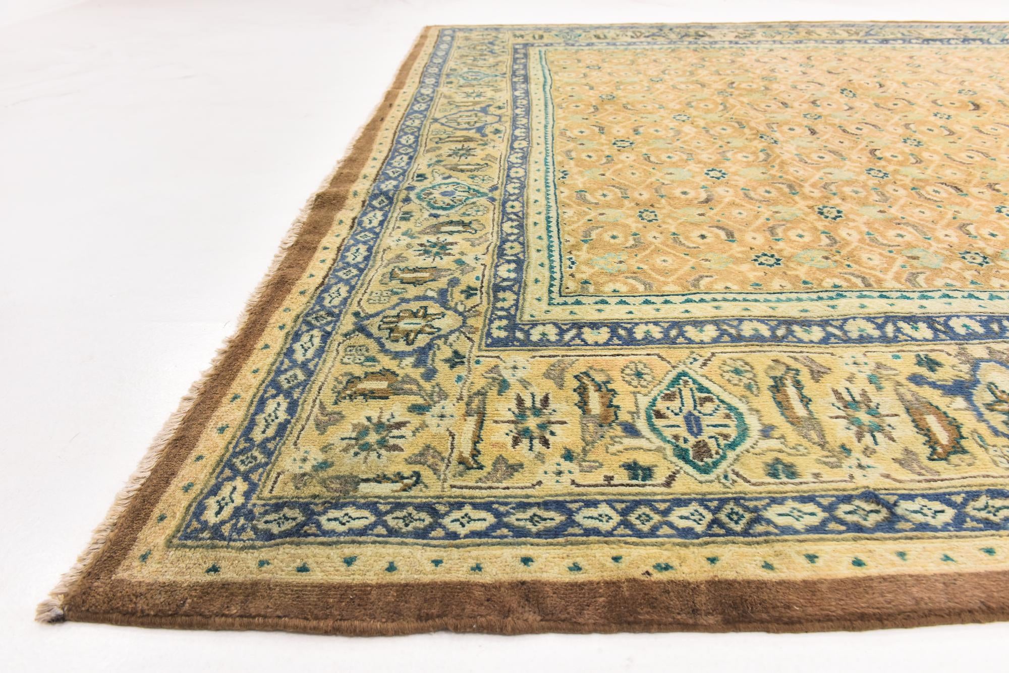 9' 8 x 13' 2 Hand Knotted Farahan Persian Wool Rug
