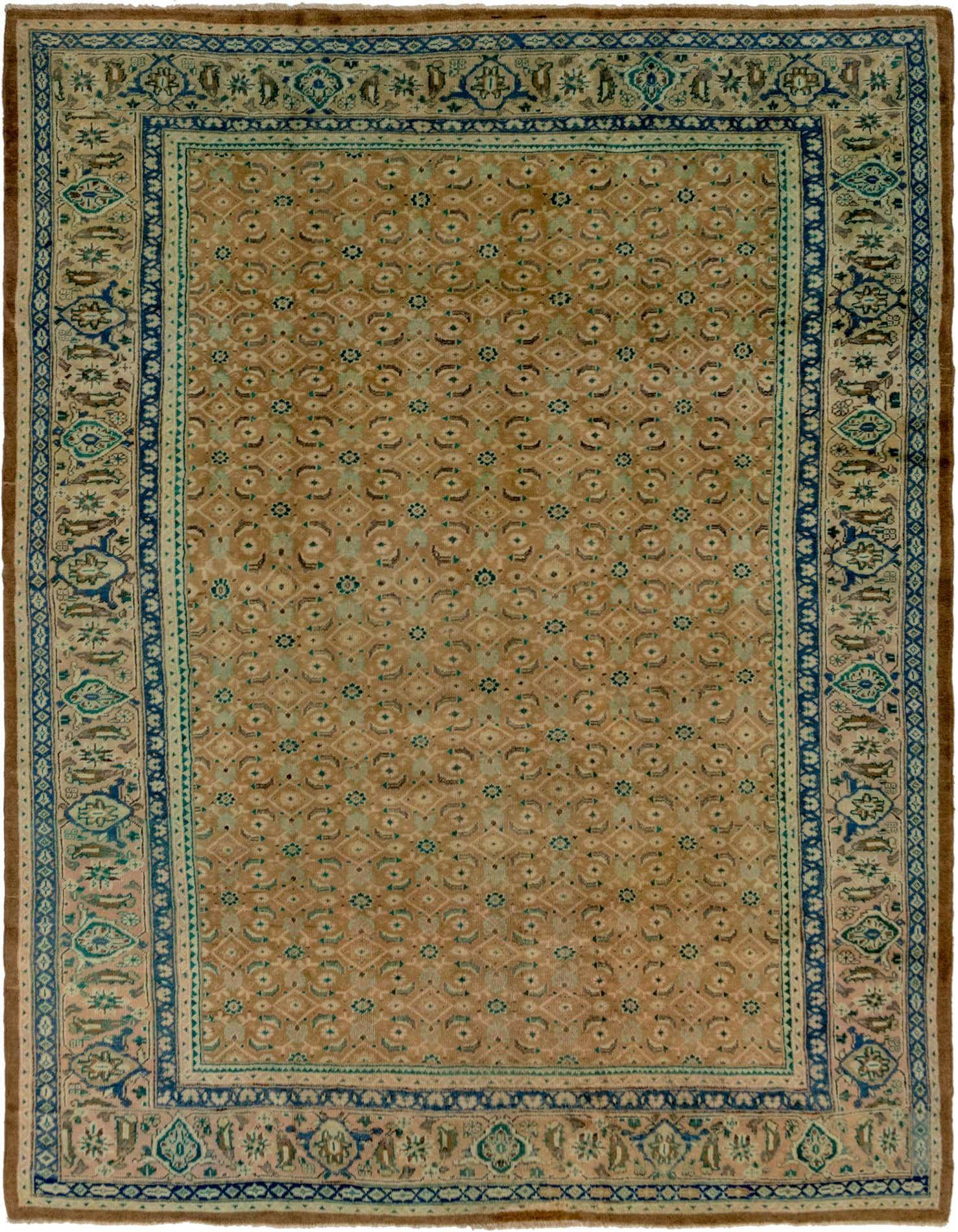 9' 8 x 13' 2 Hand Knotted Farahan Persian Wool Rug