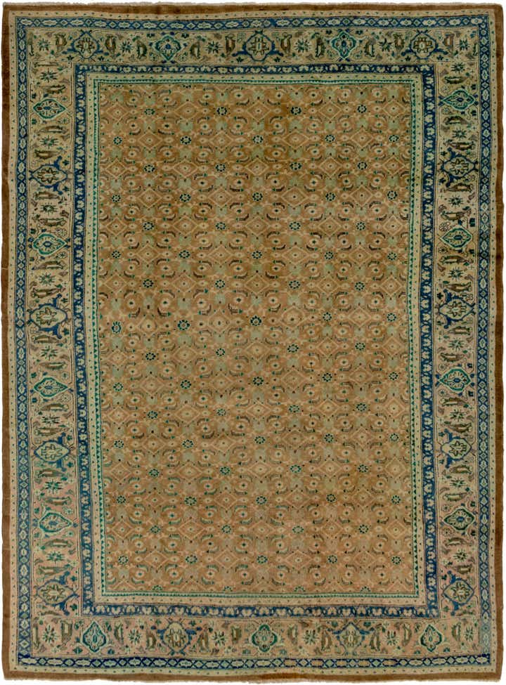 9' 8 x 13' 2 Hand Knotted Farahan Persian Wool Rug