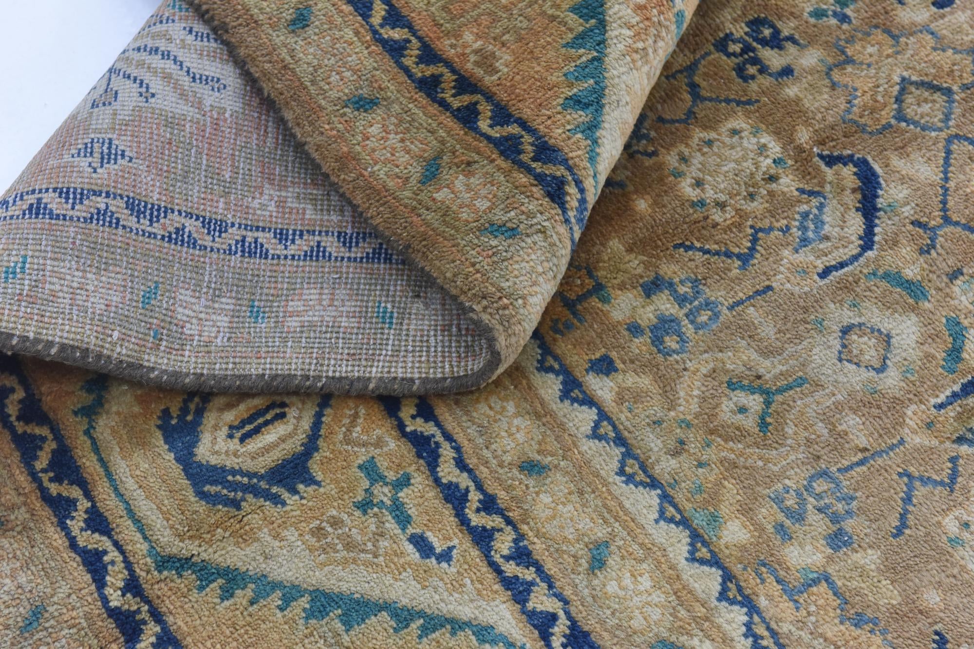 9' 3 x 12' 10 Hand Knotted Farahan Persian Wool Rug