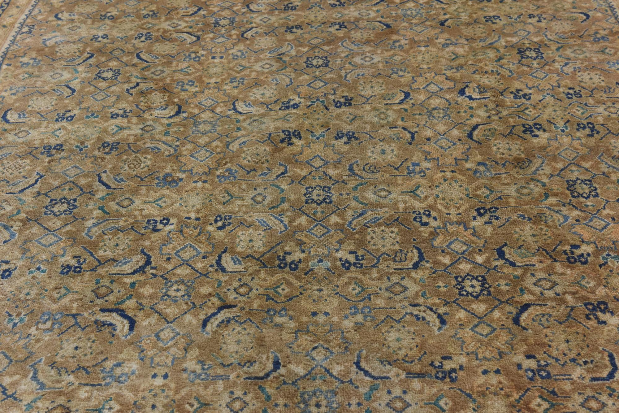 9' 3 x 12' 10 Hand Knotted Farahan Persian Wool Rug