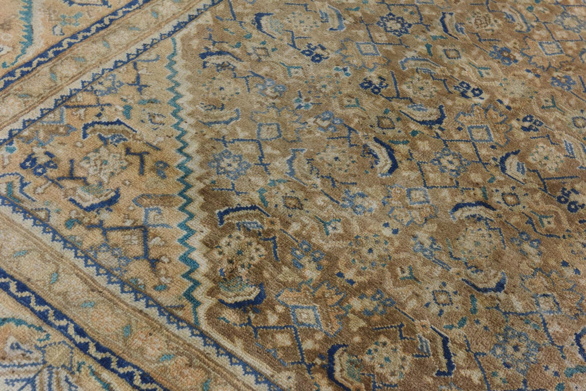 9' 3 x 12' 10 Hand Knotted Farahan Persian Wool Rug