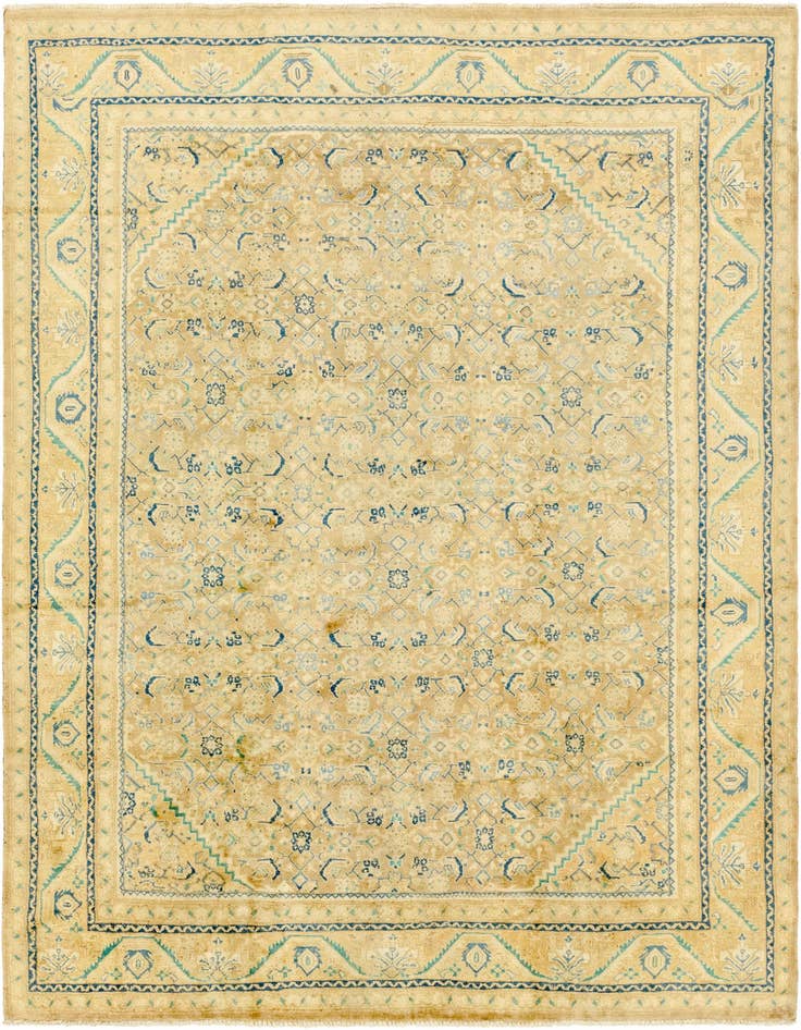 Detail image of 9' 3 x 12' 10 Hand Knotted Farahan Persian Wool Rug