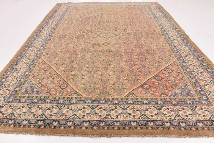 9' 9 x 13' 5 Hand Knotted Farahan Persian Wool Rug