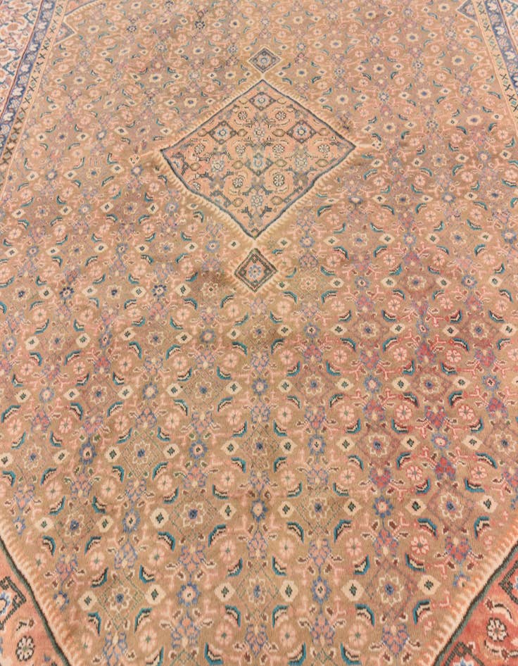 Detail image of 9' 9 x 13' 5  Hand Knotted Farahan Persian Wool Rug