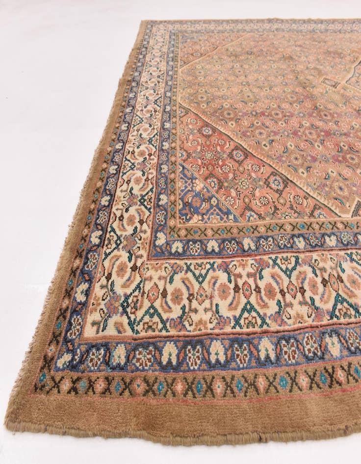 Detail image of 9' 9 x 13' 5  Hand Knotted Farahan Persian Wool Rug