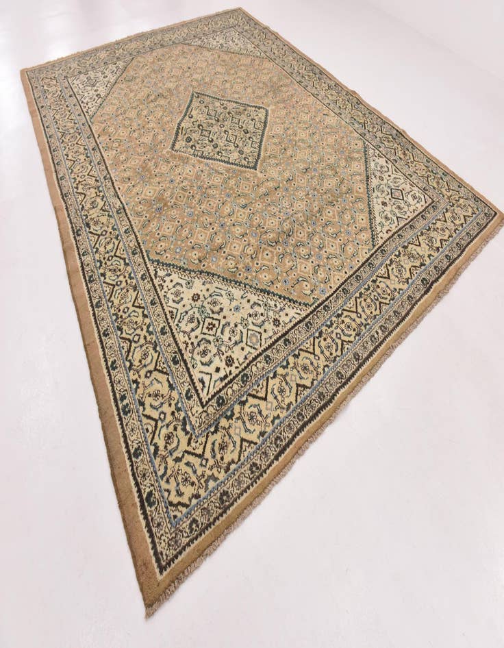 Detail image of 10' 3 x 13' Hand Knotted Farahan Persian Wool Rug