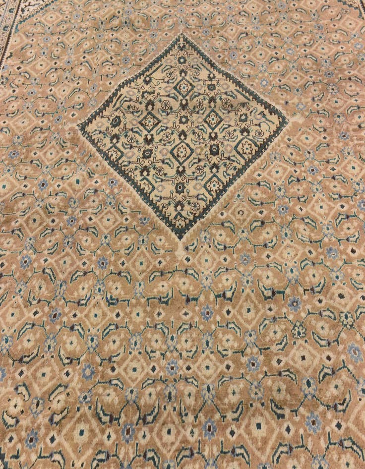 Detail image of 10' 3 x 13' Hand Knotted Farahan Persian Wool Rug