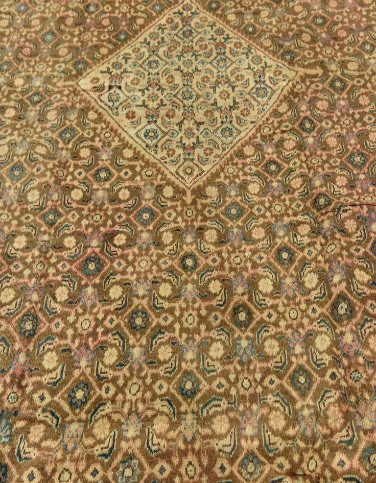 Detail image of 10' 3 x 13' 3 Hand Knotted Farahan Persian Wool Rug