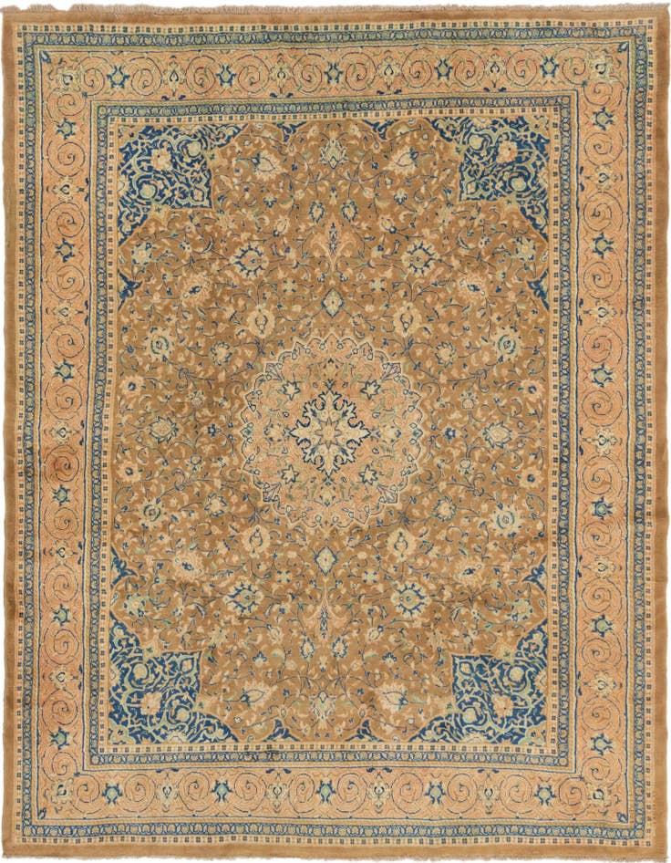Detail image of 9' 9 x 12' 9 Hand Knotted Farahan Persian Wool Rug