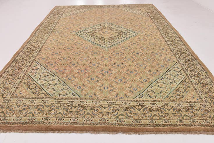 Detail image of 9' 10 x 13' 2 Hand Knotted Farahan Persian Wool Rug