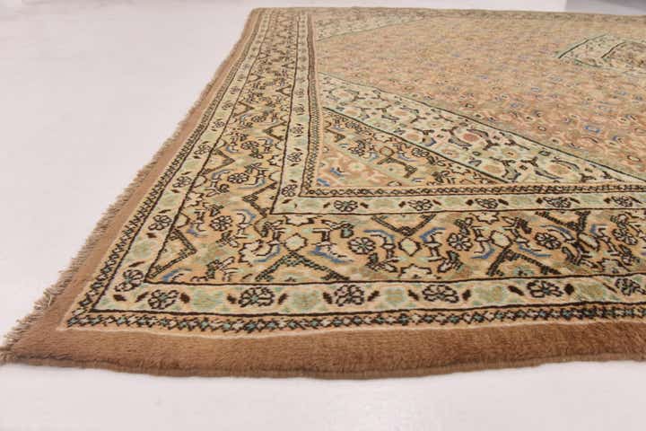 9' 10 x 13' 2 Hand Knotted Farahan Persian Wool Rug