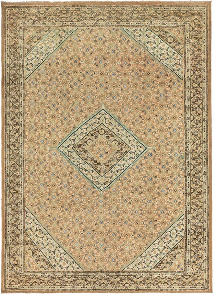 Detail image of 9' 10 x 13' 2 Hand Knotted Farahan Persian Wool Rug