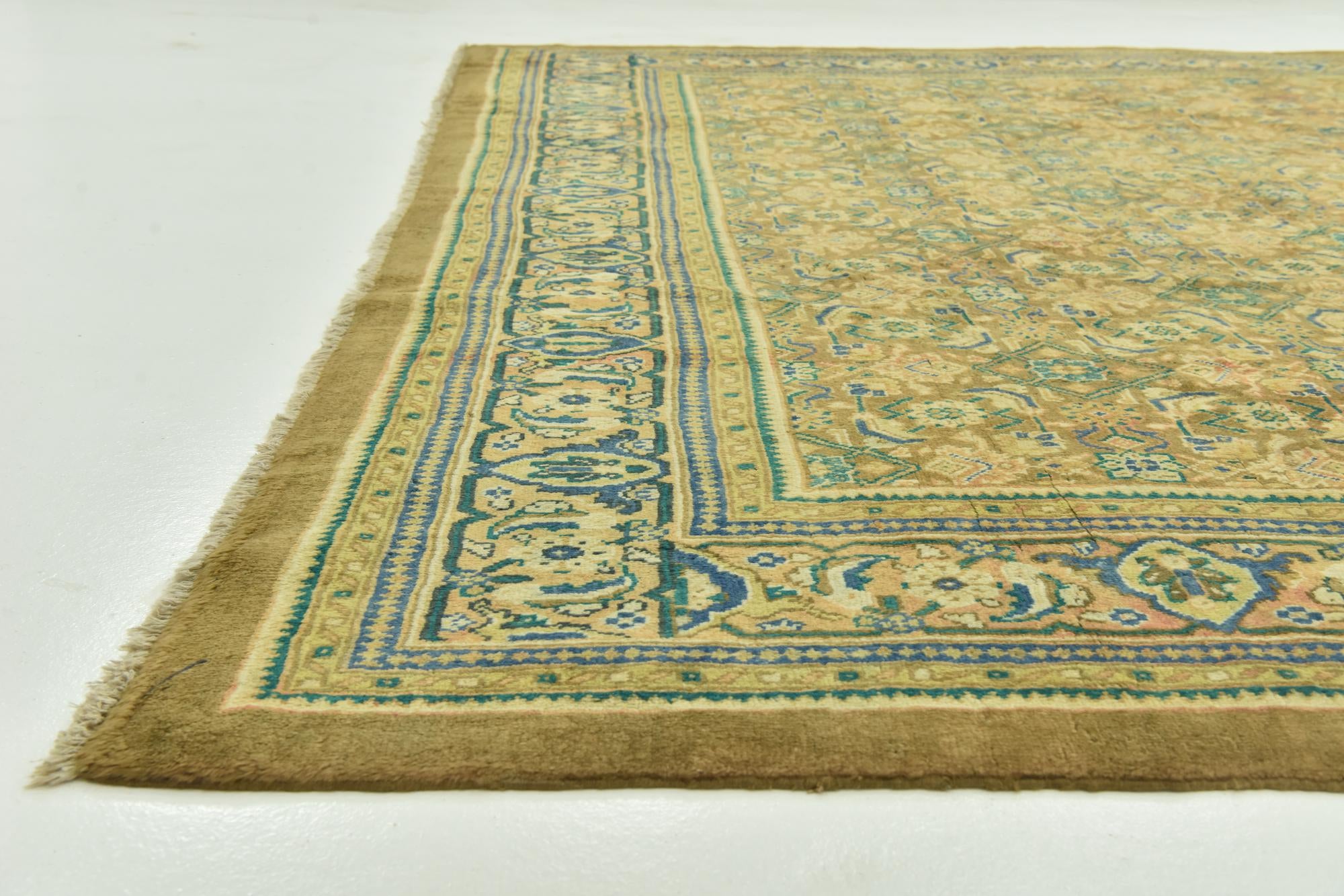 295cm x 410cm anudado a mano Farahan Alfombra Persa Lana