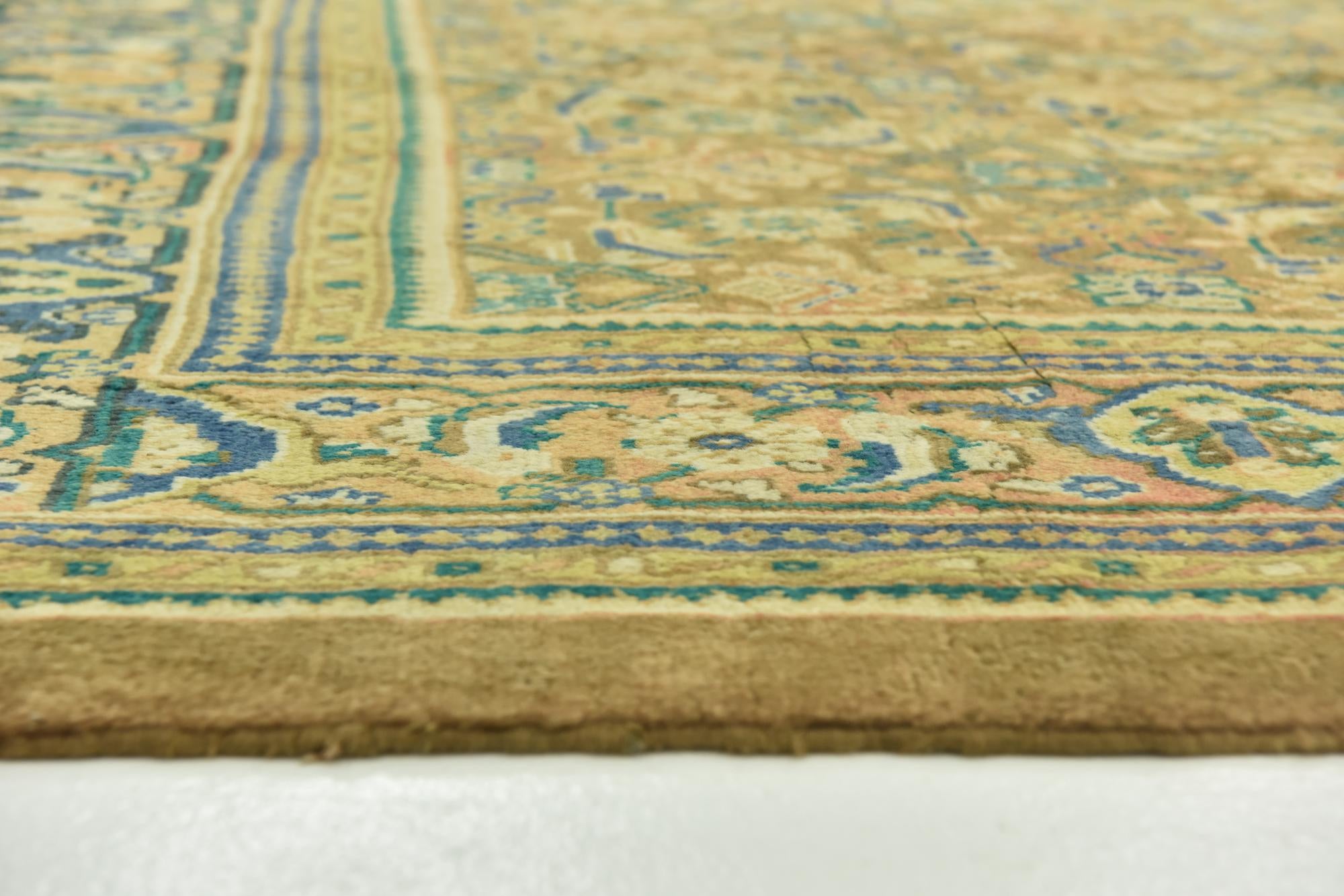 295cm x 410cm anudado a mano Farahan Alfombra Persa Lana
