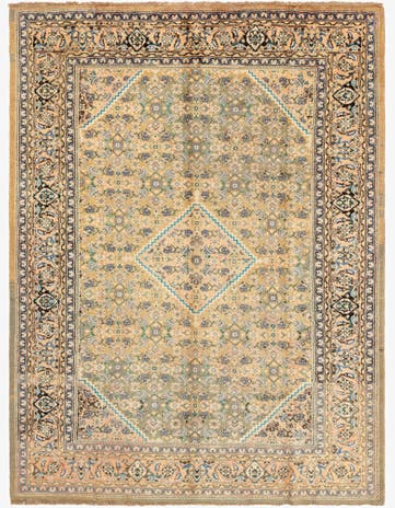 9' 10 x 13' 4 Hand Knotted Farahan Persian Wool Rug