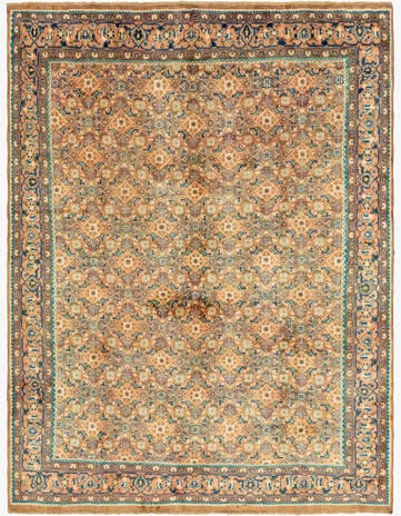 9' 10 x 12' 10 Hand Knotted Farahan Persian Wool Rug