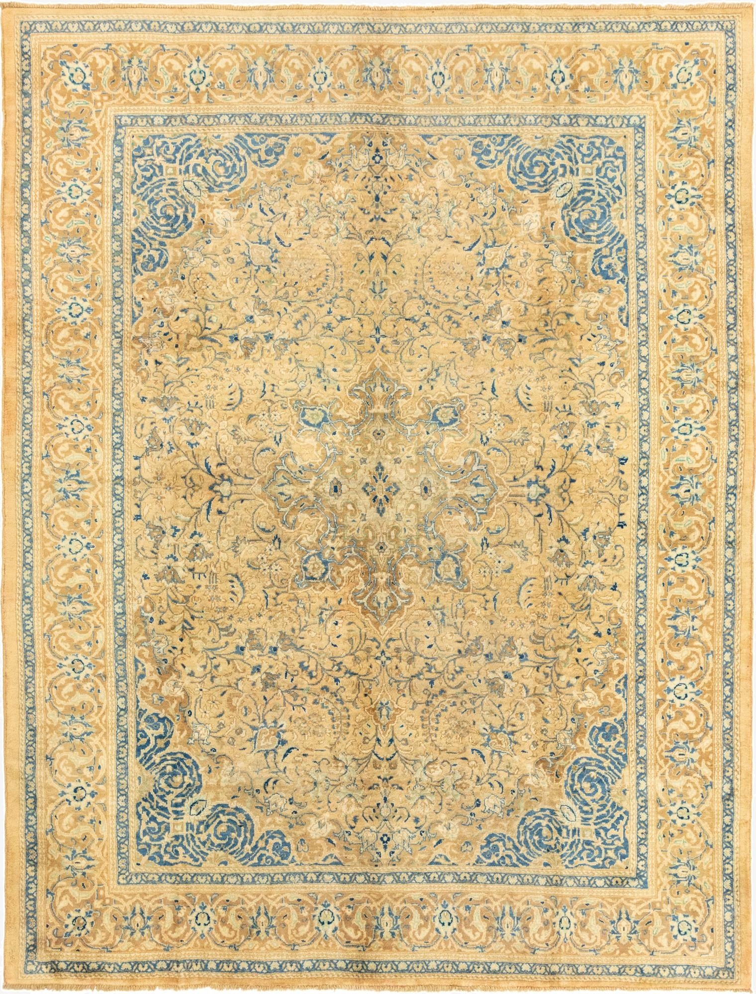 9' 8 x 12' 8  Hand Knotted Farahan Persian Wool Rug