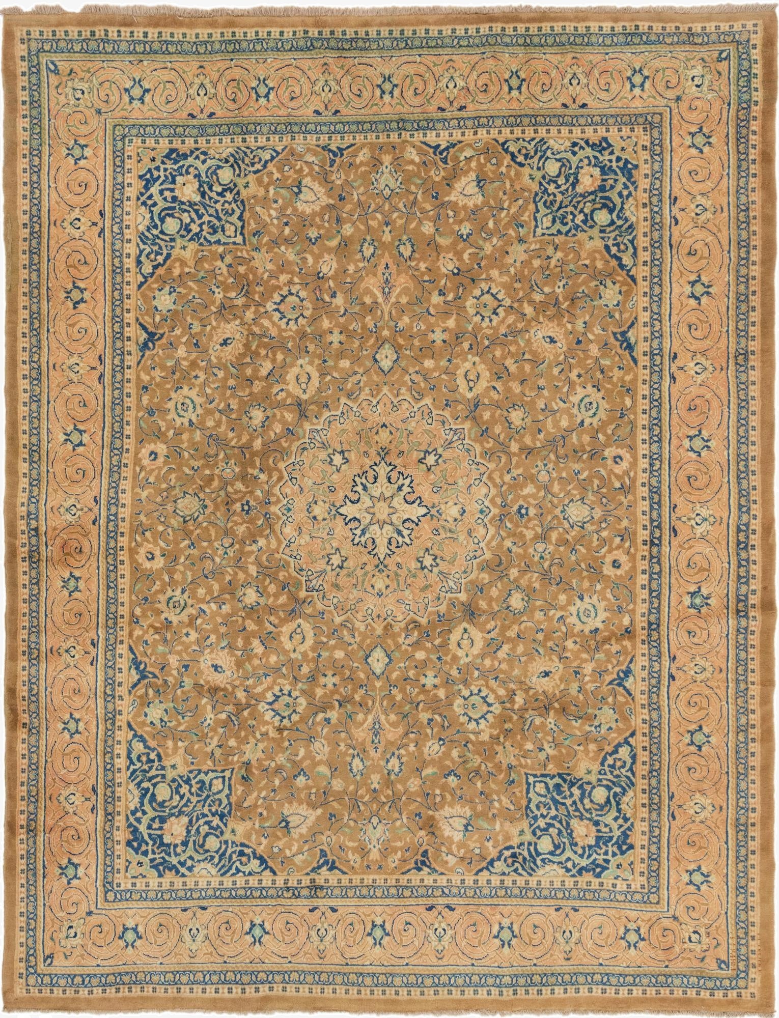 9' 9 x 12' 9  Hand Knotted Farahan Persian Wool Rug
