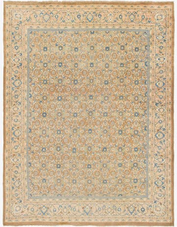 10' x 13' 2 Hand Knotted Farahan Persian Wool Rug