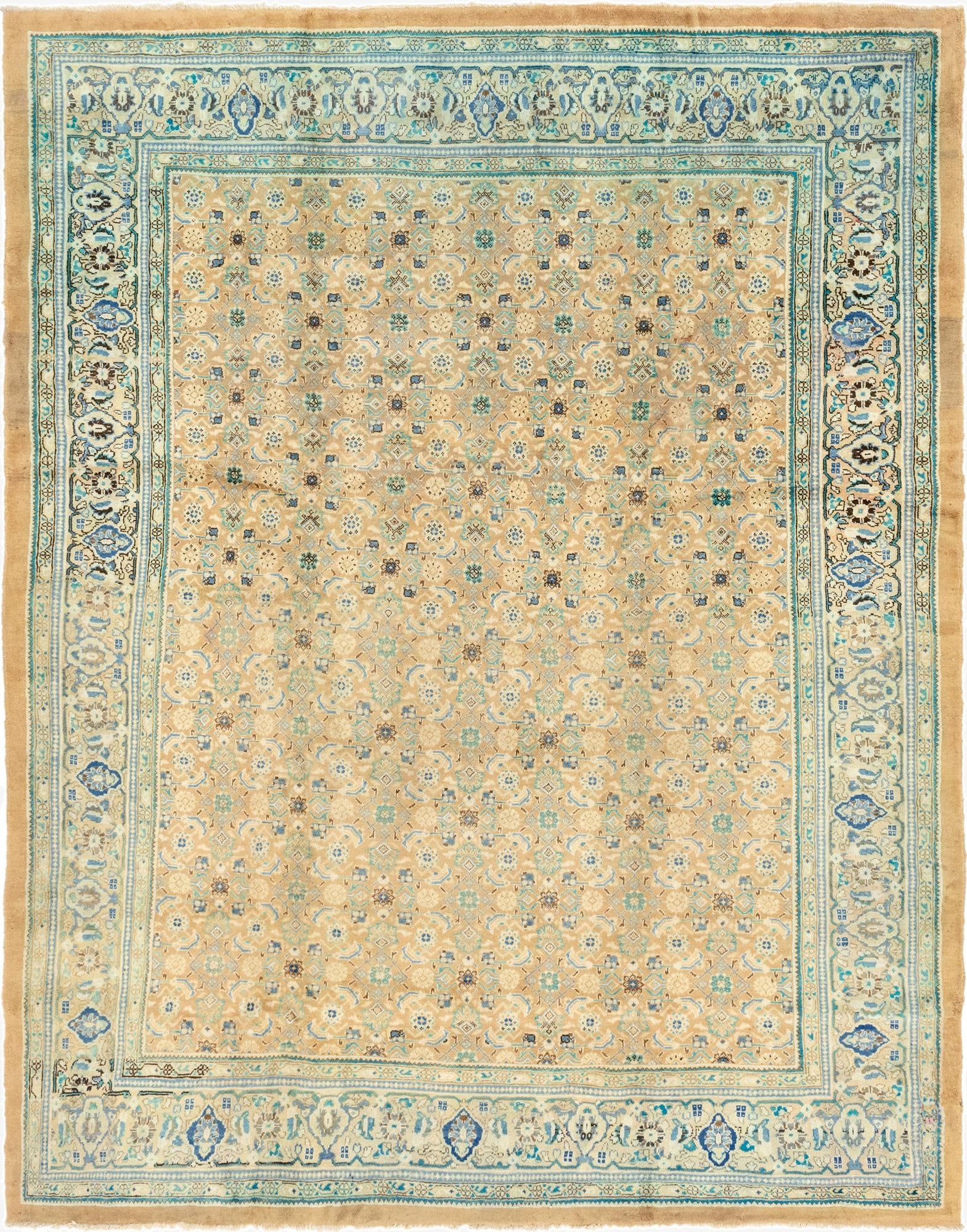 10' 3 x 12' 10  Hand Knotted Farahan Persian Wool Rug