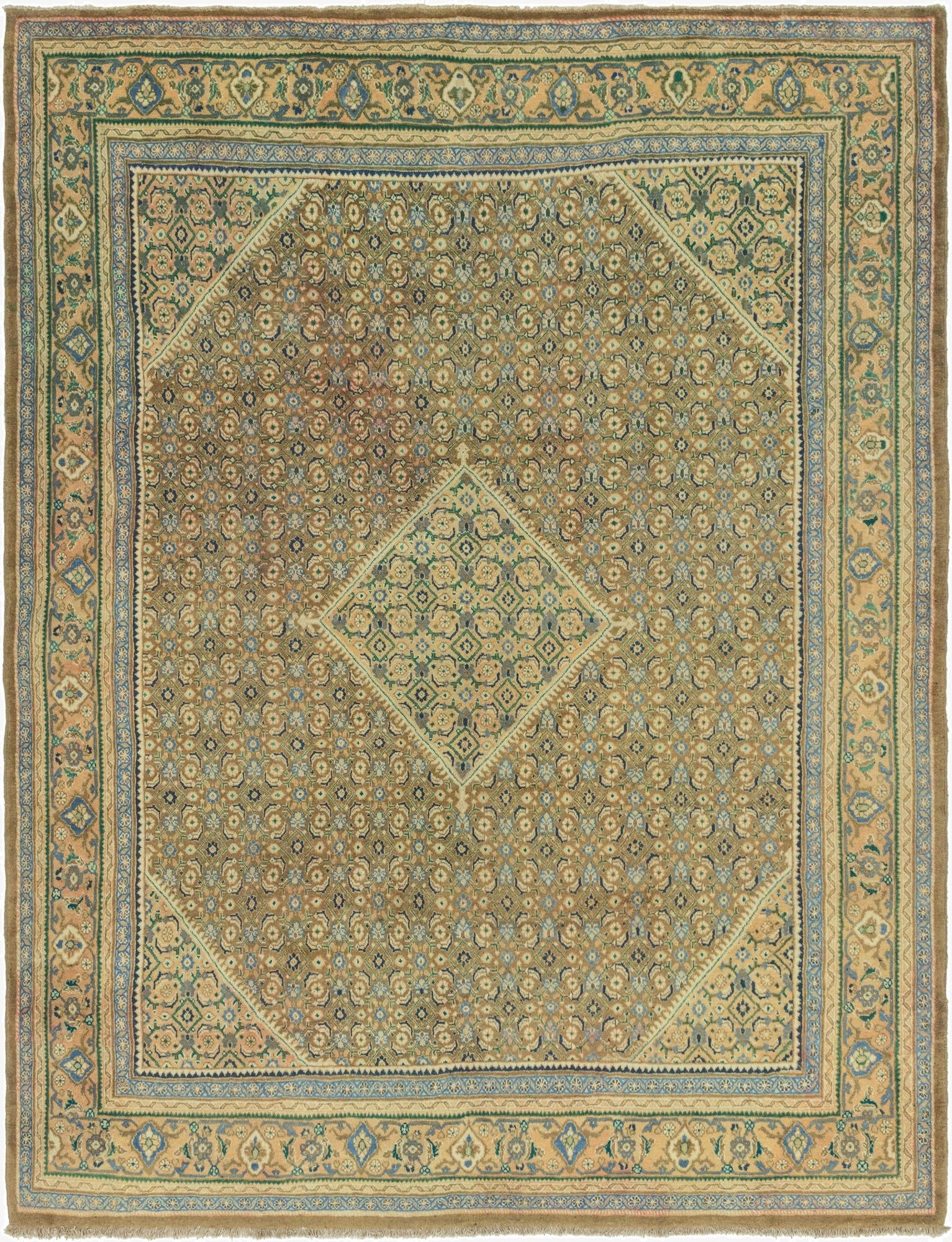10' x 12' 10  Hand Knotted Farahan Persian Wool Rug