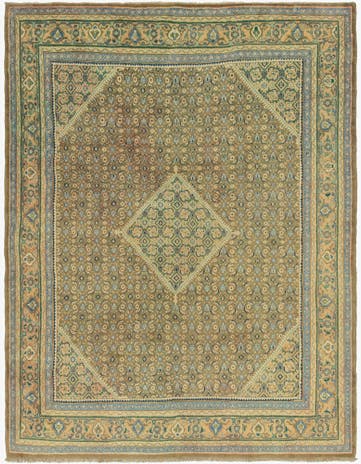 10' x 12' 10 Hand Knotted Farahan Persian Wool Rug