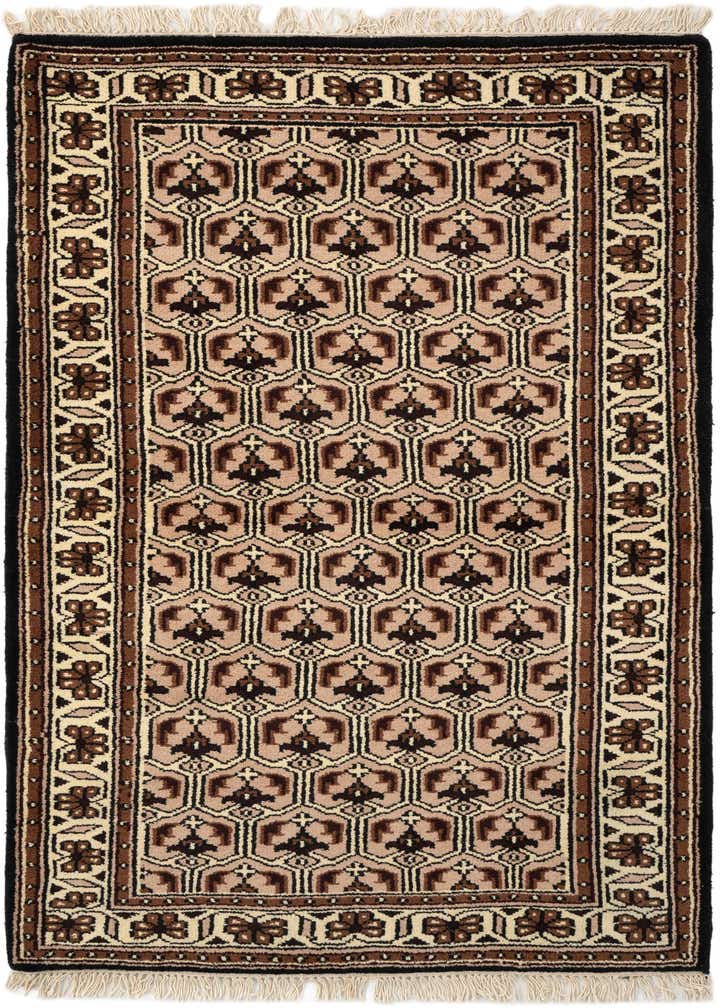 3' 2 x 5' 5 Hand Knotted Ferdos Wool Rug