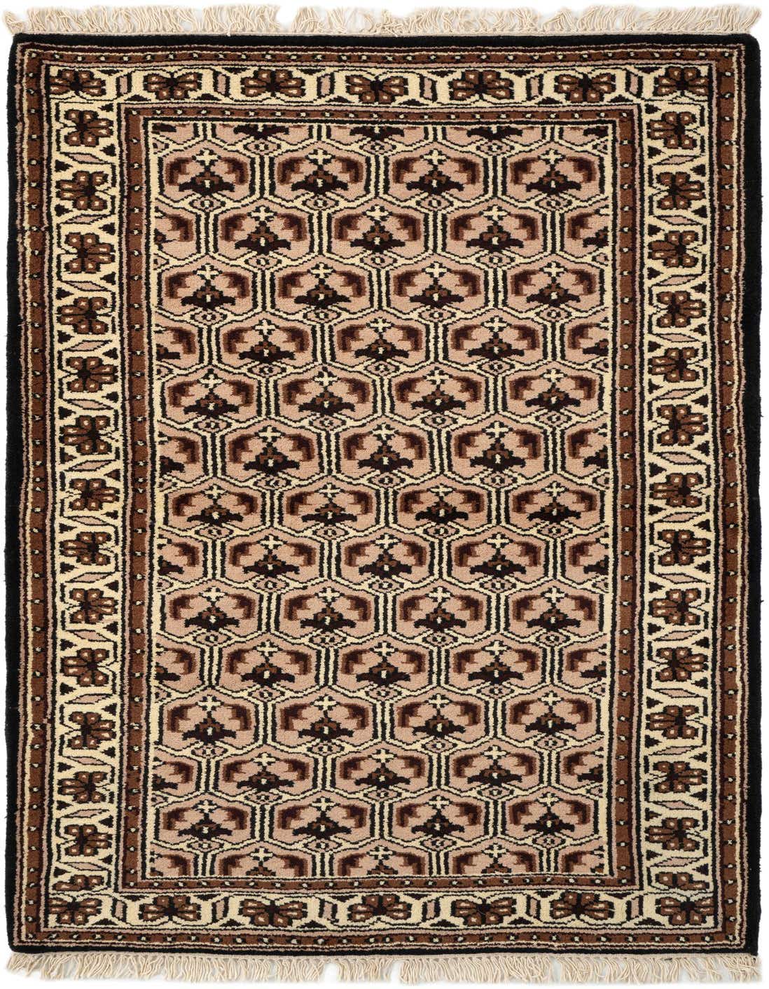 3' 2 x 5' 5 Hand Knotted Ferdos Wool Rug