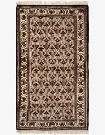 3' 2 x 5' 5 Hand Knotted Ferdos Wool Rug