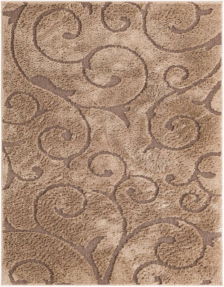 Detail image of 5' x 8' Floral Shag Rug