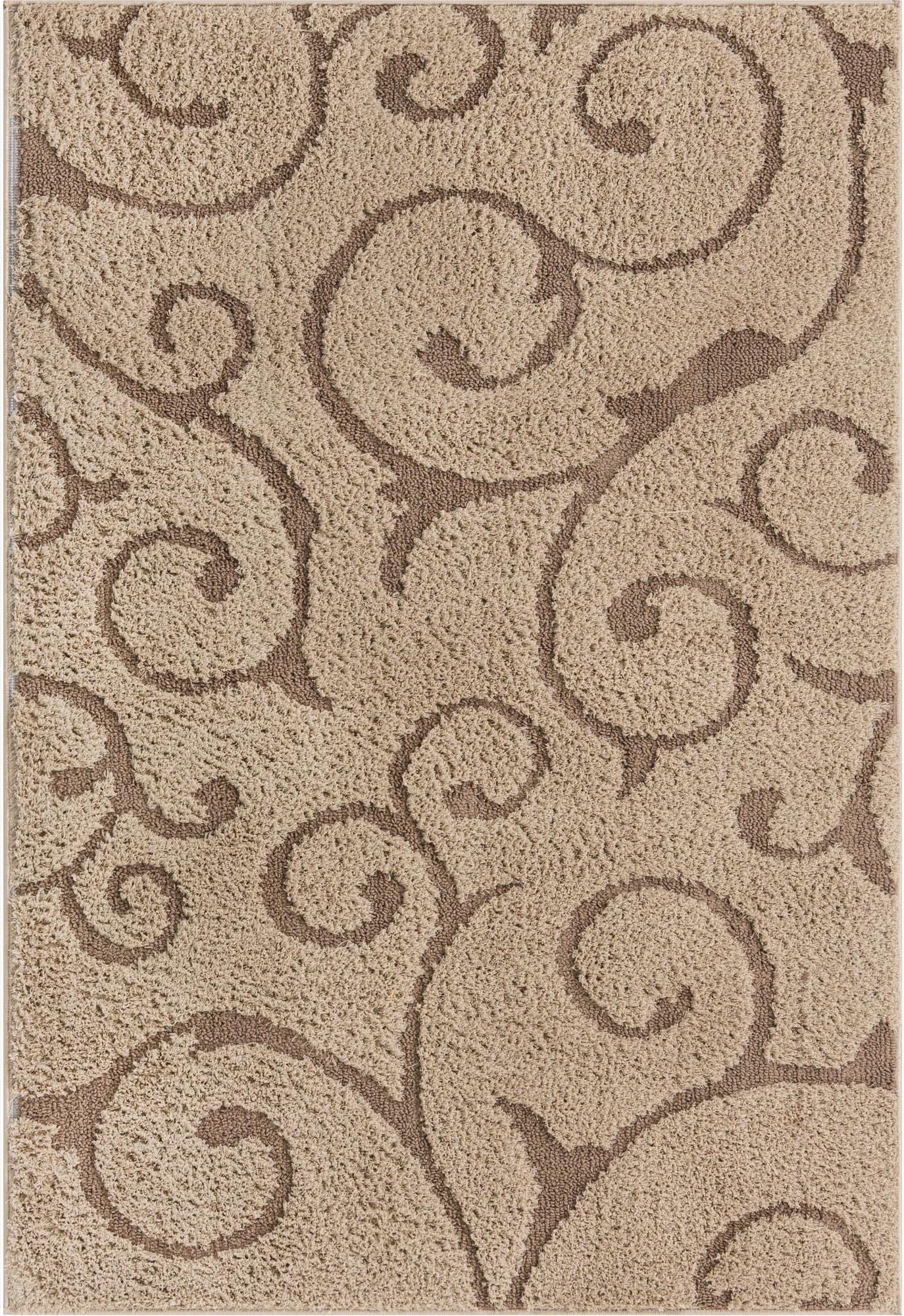 4' x 6' Floral Shag Rug